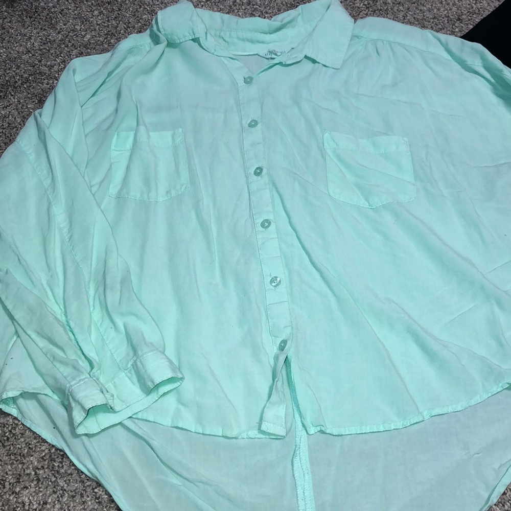 Mint button up